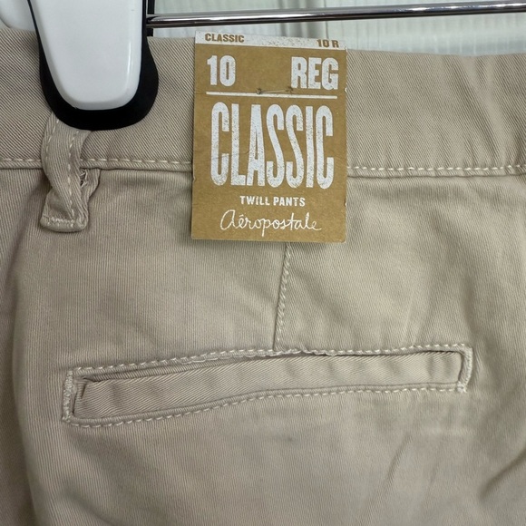 NEW Aeropostale Womens Khaki pants Size 10 Regular Low Rise Classic 33” Inseam - Picture 6 of 6